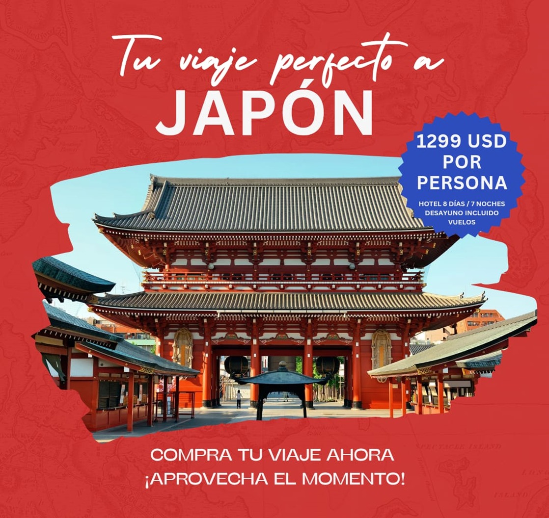 Tu viaje perfecto a Japón — 8 días / 7 noches, desayuno y vuelos