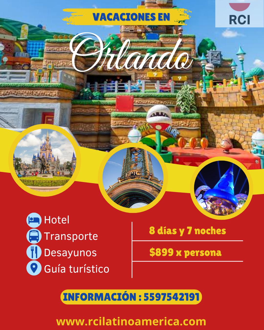Orlando - 8 días 7 noches desde $899 USD